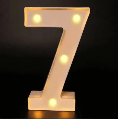 Light-Up Number & Heart Marquee Lamp